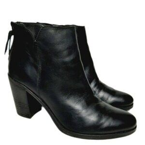 BP Jett Ankle Bootie Black Leather Sz 9.5M